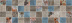 Плитка Laparet Country мозаичный темный декор (20х60)